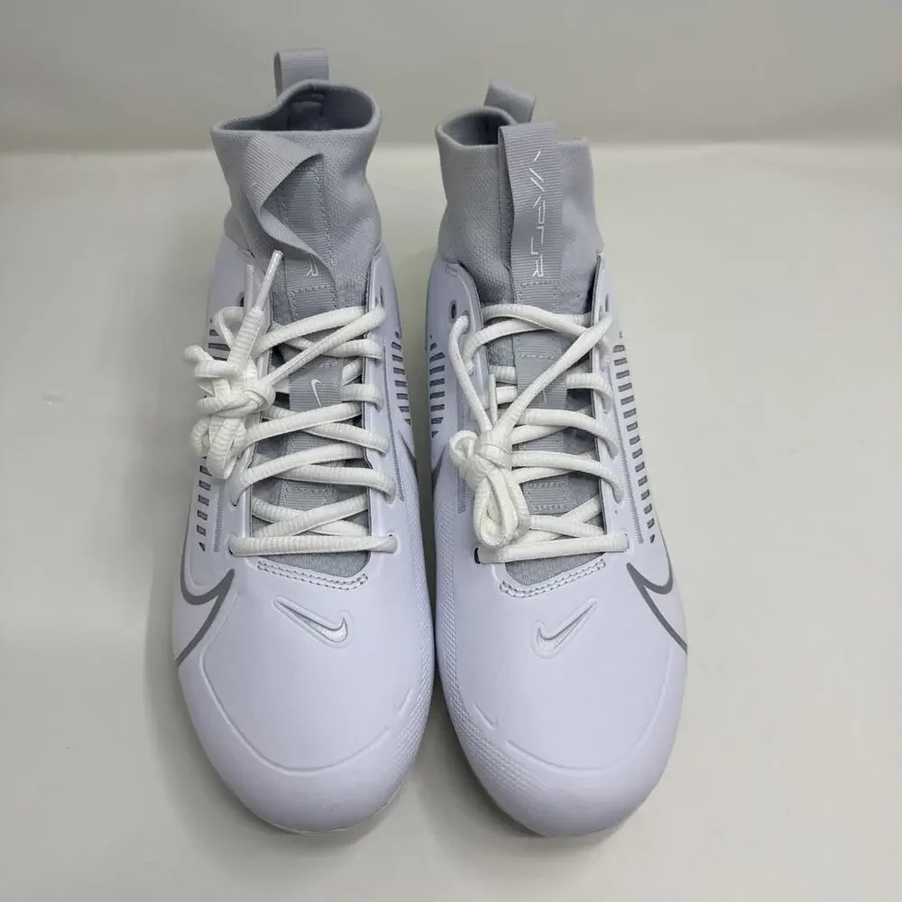 Nike Vapor Edge Pro 360 2 Football White Metallic Silver Mens Sz 13.5 DA5456-100